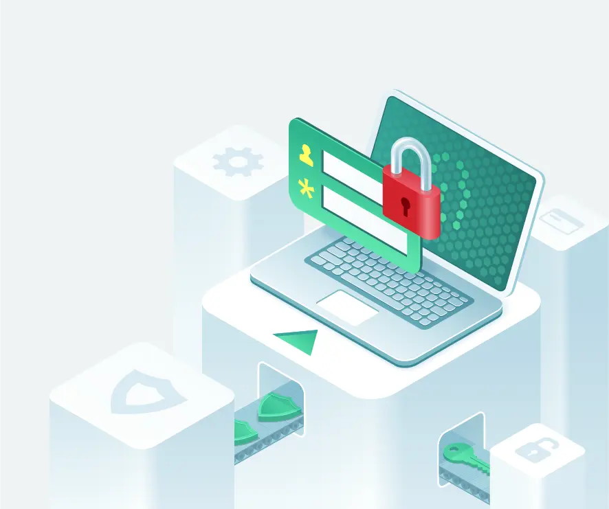 Secure web access illustration