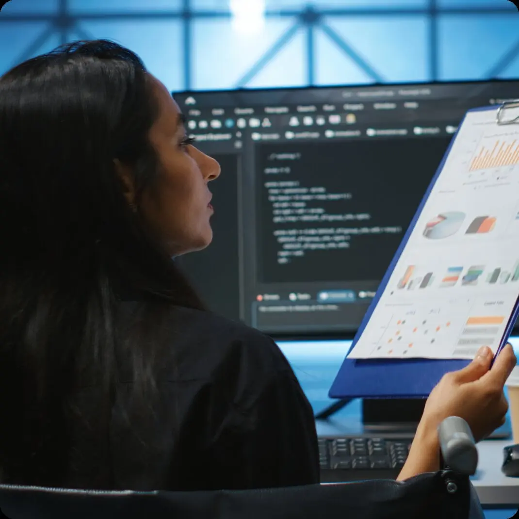SXGuard analyst reviewing a detection dashboard