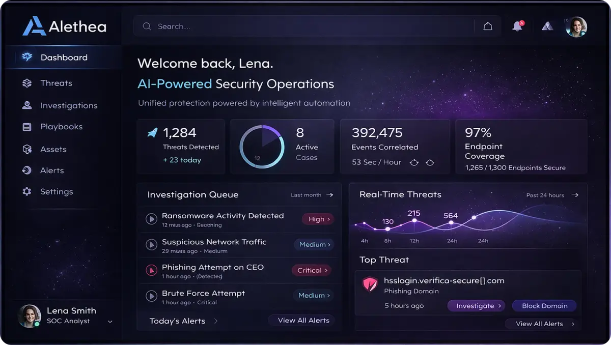 Alethea Dashboard