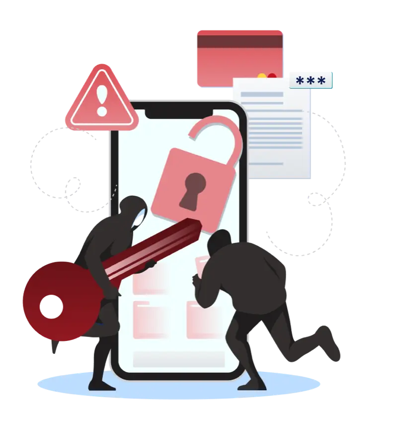 Illustration of a member connecting through a private overlay network